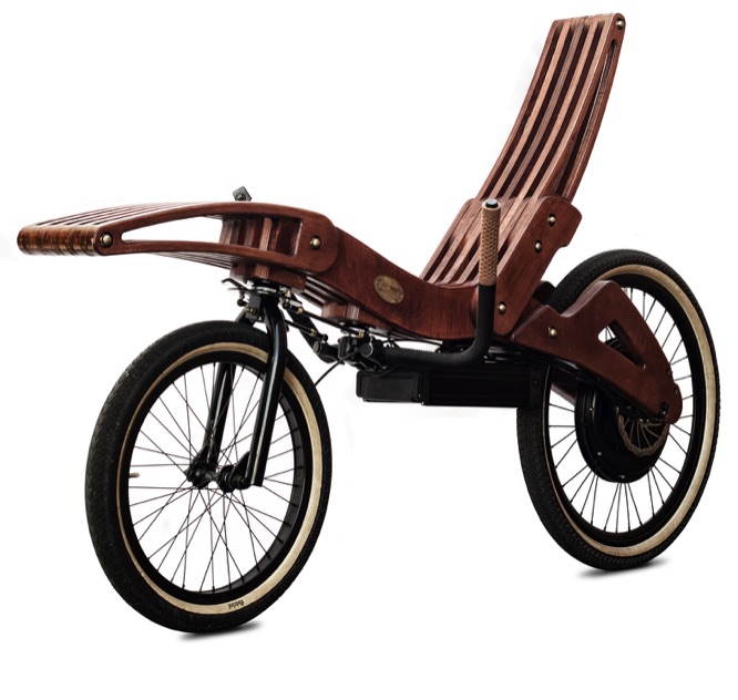 Laidback plywood e bike
