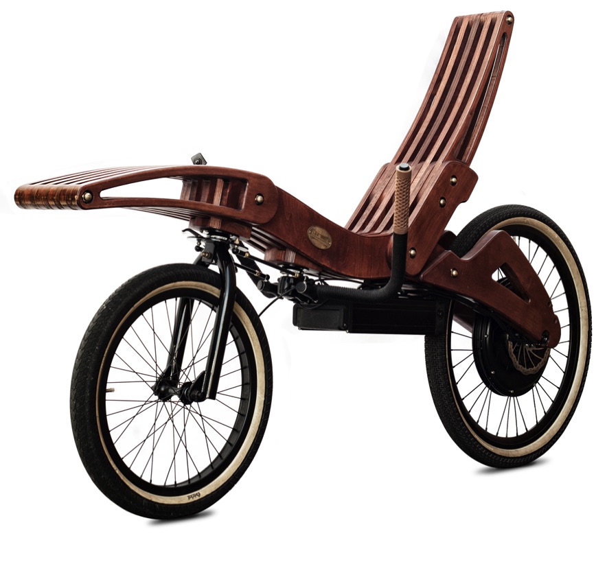 Wooden recumbent clearance bike